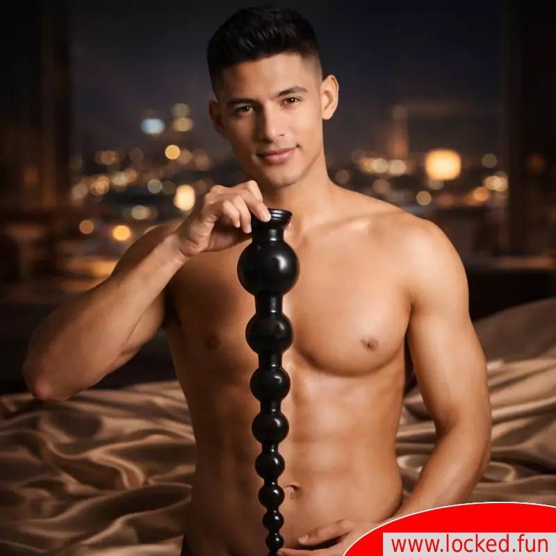 Anal Depth Play – Gode à boules 45 cm x 8 cm