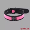Collier rose BDSM en néoprène