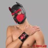 Masque noir/rouge Bad mas en néoprène