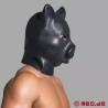 Masque de tête cochon en latex noir