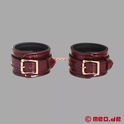 Menottes chevilles de luxe, bordeaux