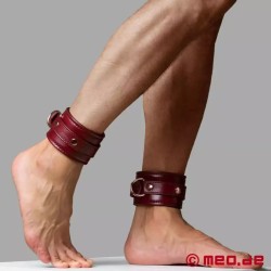 Menottes chevilles de luxe, bordeaux