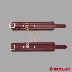 Menottes chevilles de luxe, bordeaux