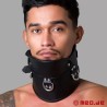 Collier postural BDSM en cuir – noir