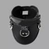 Collier postural BDSM en cuir – noir