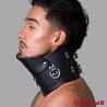 Collier postural BDSM en cuir – noir