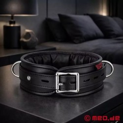 Collier de cuir BDSM Amsterdam noir