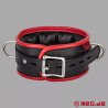 Collier en cuir – noir/rouge - Amsterdam