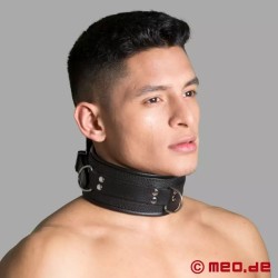 Collier BDSM en cuir à piquants