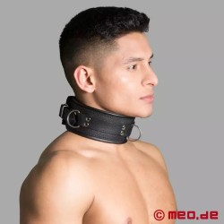 Collier BDSM en cuir à piquants