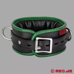 Collier en cuir – noir/vert - Amsterdam