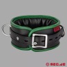 Collier en cuir – noir/vert - Amsterdam