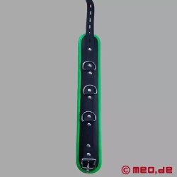 Collier en cuir – noir/vert - Amsterdam