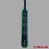 Collier en cuir – noir/vert - Amsterdam