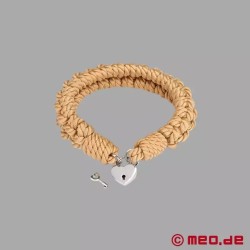 Collier Shibari en corde tressée