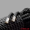 Corde de bondage noire en coton