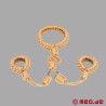 Entraves Shibari cou et poignets en corde