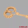 Menottes de Shibari avec laisse
