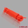 Corde de bondage en silicone - rouge