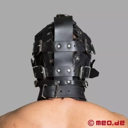 Sensory Deprivation - Cagoule Bondage en cuir