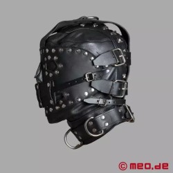 Sensory Deprivation - Cagoule Bondage en cuir