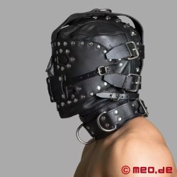 Sensory Deprivation - Cagoule Bondage en cuir