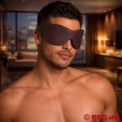 Masque occultant en cuir De Luxe