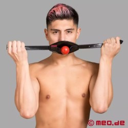 Masque buccal avec un bâillon à balle rouge