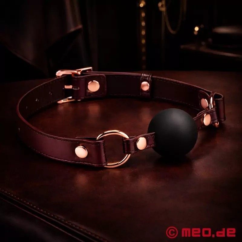Bâillon à balle BDSM – Collection Noblesse