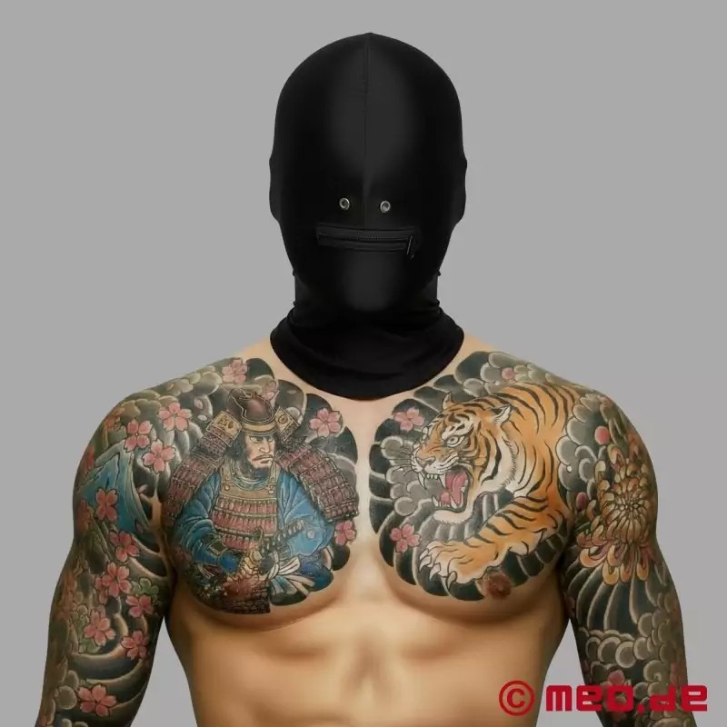 Masque en spandex avec orifices naseaux et pour la bouche