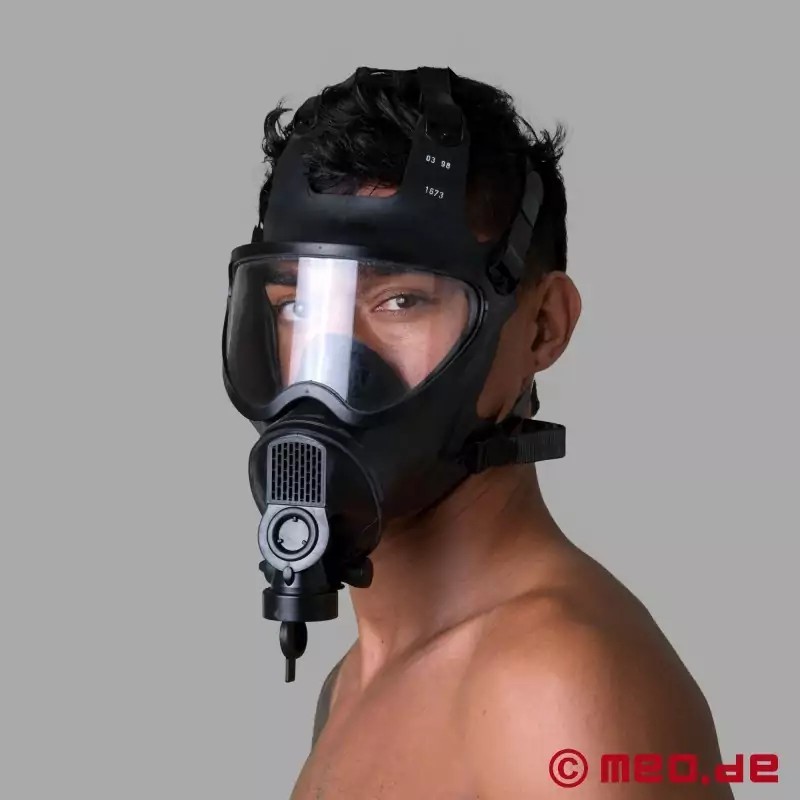 Masque à gaz BDSM - Contrôle de la respiration