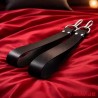 Supports de pieds en cuir noir pour sling