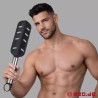 Paddle BDSM en acier inoxydable et cuir - HurtMe