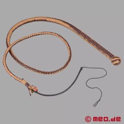 Fouet de luxe SM en cuir marron