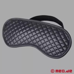 Masque pour les yeux BDSM en cuir Black Diamond