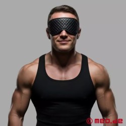 Masque pour les yeux BDSM en cuir Black Diamond