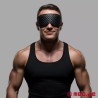 Masque pour les yeux BDSM en cuir Black Diamond