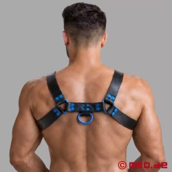 Harnais en cuir - Fetish Gear - Noir Bleu