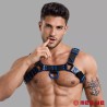 Harnais en cuir - Fetish Gear - Noir Bleu