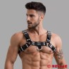 Harnais en cuir - Fetish Gear - Noir Blanc