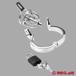 Cage de chasteté en acier inoxydable NoPacha Spartacus