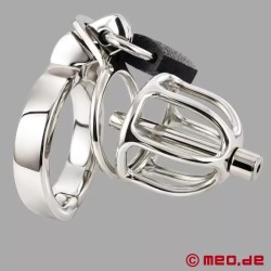 Cage de chasteté en acier inoxydable NoPacha Spartacus