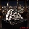 Cage de chasteté en acier inoxydable NoPacha Spartacus