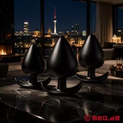 Set de 3 buttplugs en silicone Anal Flat Rate