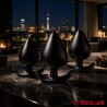 Set de 3 buttplugs en silicone Anal Flat Rate