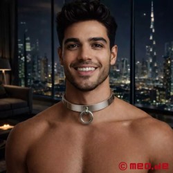 Collier BDSM en acier Style Darby