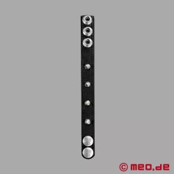 Cockring CAZZOMEO® en cuir avec spikes