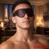 Masque occulaire BDSM en cuir de chèvre Faubourg