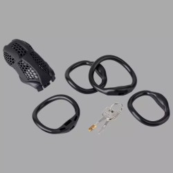 Cage de chasteté BlackGuard™ de NoPacha