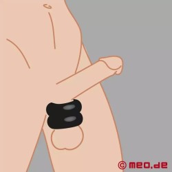 Ballstretcher et cockring en silicone SkaterBoyz